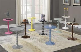 img 1 attached to 🌴 Black Palm Beach Spindle Table by Convenience Concepts