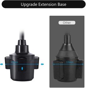 img 1 attached to 📱 Upgraded Adjustable Car Phone Cup Holder Mount for iPhone 11 Pro/XR/XS Max/X/8/7 Plus/6s SE, Samsung Galaxy