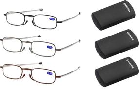 img 4 attached to Compact Foldable Readers: SOOLALA Superlightweight Mini Reading Glasses