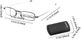 img 3 attached to Compact Foldable Readers: SOOLALA Superlightweight Mini Reading Glasses