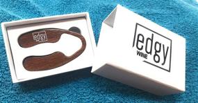 img 4 attached to 🍷 Edgy Wine Premium Wine Foil Cutter in Engraved Gift Box - Ideal Wine Bottle Opener for Wine Lovers, with Exquisite Wood Grain Finish