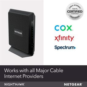 img 2 attached to 📶 Netgear Nighthawk C7000 Cable Modem WiFi Router Combo - Compatible with Xfinity, Spectrum, Cox (Renewed)