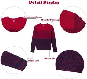 img 1 attached to 👕 BOBOYOYO Sweater Sleeve Round Pullover: Stylish Boys' Clothing for Trendy Sweaters