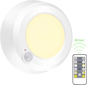 img 4 attached to 🚿 BIGMONAT Wireless Ceiling Light Shower Light - RF Remote Controlled, Motion Sensor, Battery Operated - Bright Dimmable LED Light (300 Lumens), Timer Setting - Ideal for Bathroom Showers