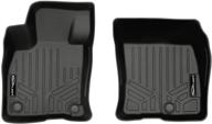 smartliner all-weather floor mats set (1st row) in black for 2020-2021 ford escape - custom fit and enhanced durability logo