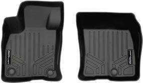 img 4 attached to SMARTLINER All-Weather Floor Mats Set (1st Row) in Black for 2020-2021 Ford Escape - Custom Fit and Enhanced Durability