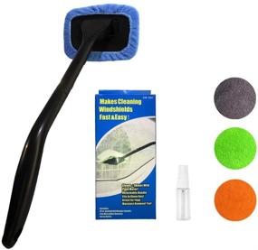 img 4 attached to 🧽 Revolutionary Microfiber Cleaning Tool: Washable, Reusable, and Extendable