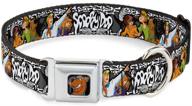 scooby doo group pose/bones buckle-down seatbelt buckle dog collar logo