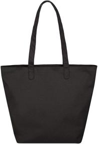 img 1 attached to 👜 Herschel Mica Tote Bag Black, Size: One