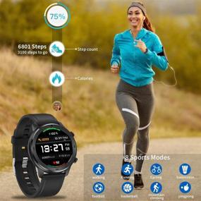 img 3 attached to ⌚ KKUYI Smart Watch: Multiple Dial Styles, Heart Rate Monitor, Blood Pressure + Blood Oxygen Tracker, IP68 Waterproof 1.3" Touch Screen, Activity Tracker + Sleep Monitor