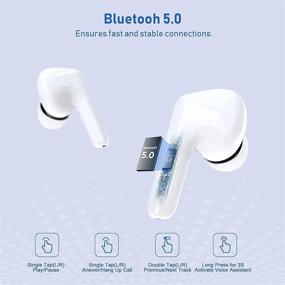 img 3 attached to Наушники Bluetooth, отменяющие водонепроницаемые наушники