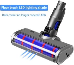 img 2 attached to 🧹 High Quality Soft Roller Cleaner Head for Dyson V6 Cordless Stick Vacuum with LED Headlight