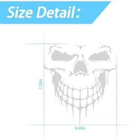 img 3 attached to Skull Stickers And Decals For Car Windows Doors Exterior Accessories in Bumper Stickers, Decals & Magnets