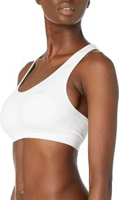 img 1 attached to 👙 Comfortable and Versatile: Amazon Essentials Women's 2-Pack Light-Support Seamless Sports Bras