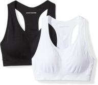 👙 comfortable and versatile: amazon essentials women's 2-pack light-support seamless sports bras logo