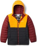 🧥 columbia powder hooded winter repellent boys' clothing: jackets & coats for optimum protection logo