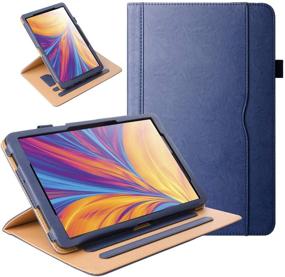 img 4 attached to Grifobes Samsung Galaxy Tab A7 10.4 Case 2020 Tablet Leather Case with Pencil Holder - 📱 Full Protection, Multi-Angle Viewing, Folio Stand - Blue - Compatible with Samsung Tab A7 10.4 Inch SM-T500/T505/T507