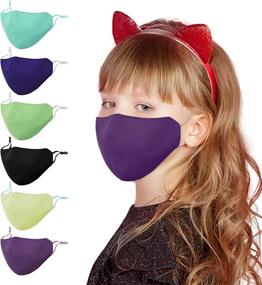 img 4 attached to 👧 Adjustable Kids Cloth Face Masks: Personal Protective Equipment for Occupational Health & Safety