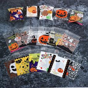 img 2 attached to Halloween Candy Bags Self Adhesive
