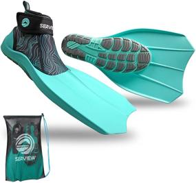 img 4 attached to 🏊 Wildhorn Topside Snorkel Fins - Compact Travel, Swim & Snorkeling Flippers for Men & Women. Revolutionary Comfort on Land & Sea.