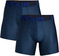 under armour men's tech 6-inch boxerjock: 2-pack for ultimate comfort and performance logo