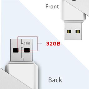 img 3 attached to 5-пак MOSDART 32 ГБ Поворотный USB 2.0 флеш-накопитель набор с индикатором светодиода, FAT32 Флеш-накопители, Джамп Драйв, Зип Драйв флеш-накопители - черный / синий / красный / белый / зеленый (32 ГБ, разноцветный)