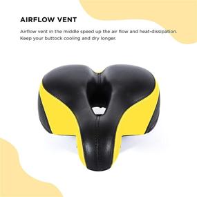 img 1 attached to 🚲 EBIKELING Comfortable Dual Shock Absorbing Bike Seat Cushion for Men and Women - Memory Foam Universal Fit Bicycle Saddle for Outdoor Mountain Bikes and Exercise