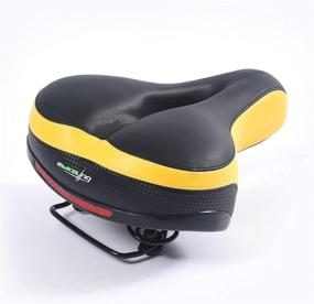 img 4 attached to 🚲 EBIKELING Comfortable Dual Shock Absorbing Bike Seat Cushion for Men and Women - Memory Foam Universal Fit Bicycle Saddle for Outdoor Mountain Bikes and Exercise