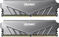 🖥️ gloway ddr4 ram 16gb (2 x 8gb) 3200mhz pc4-25600 cl16 1.35v 288-pin udimm aluminum memory kit for desktop computer - grey logo