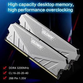 img 3 attached to 🖥️ Gloway DDR4 RAM 16GB (2 x 8GB) 3200MHz PC4-25600 CL16 1.35V 288-Pin UDIMM Aluminum Memory Kit for Desktop Computer - Grey