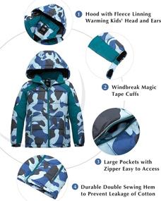 img 1 attached to 🧥 ZSHOW Quilted Boys' Clothing with Hood for Winter Puffer Protection