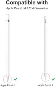 img 3 attached to 🖍️ Запасные наконечники для Apple Pencil: 2 шт./упаковка для первого и второго поколения iPencil Nibs