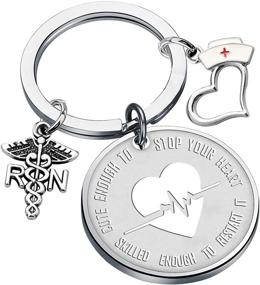img 4 attached to FUSTMW Keychain Registered Graduation Caduceus