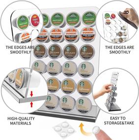 img 2 attached to ☕ Organize Your Coffee Station with our Clear Acrylic Coffee Pod Holder for 24 K-Cups