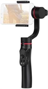 img 4 attached to 📱 Andoer 3-Axis Gimbal Stabilizer for Vertical Smartphone Shooting with Locked/Half-Follow/Full-Follow Modes and Built-in Lithium Battery, Compatible with iPhone X/8/7/6s, Samsung, Huawei, Xiaomi, and Other Smartphones