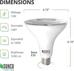 img 3 attached to 💡 Enhance Your Industrial Lighting with Sunco Lighting's Dimmable Waterproof Spotlight for Electrical Components