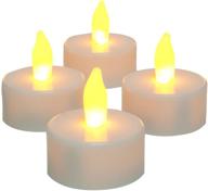 🕯️ sterno home inglow flameless tea light candle, 4-pack, white - 25 hours runtime, battery operated (cg10059wh4) логотип