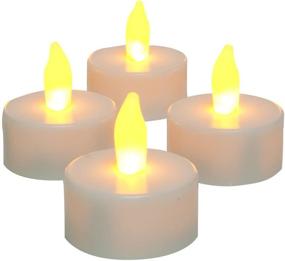 img 4 attached to 🕯️ Sterno Home Inglow Flameless Tea Light Candle, 4-Pack, White - 25 Hours Runtime, Battery Operated (CG10059WH4)