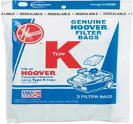 🧺 hoover type k canister 2 ply vacuum paper bags - pack of 3 логотип