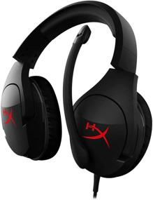 img 2 attached to 🎧 HYPERX Cloud Stinger Gaming Headset - Lightweight Design - Flip to Mute Mic - Memory Foam Ear Pads - Built-in Volume Controls - Compatible with PC, PS4, PS4 Pro, Xbox One, Xbox One S (Renewed)
