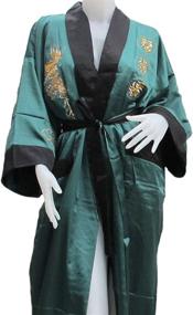 img 2 attached to 🐉 Stunning Thai Dragon Kimono: Reversible Green for Vibrant Style