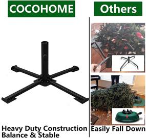 img 3 attached to 🎄 Folding Christmas Tree Stand: Sturdy and Portable Base for 6-8 Foot Trees & Umbrellas