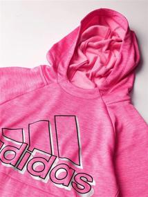 img 2 attached to 👧 Джемпер adidas с капюшоном и реглановыми рукавами для девочек - толстовка