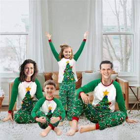 img 1 attached to Pajamas Matching Chiristmas Sleepwear Homewear Men's Clothing