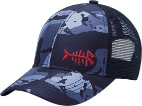 img 4 attached to 🎣 BASSDASH Altimate Fishing Hat: Adjustable Baseball Trucker Cap for Men and Women with Mesh Back