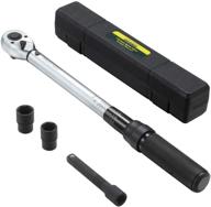 🔧 arucmin 1/2-inch drive click torque wrench (10-150 ft.-lb./13.6-203.3 nm) set: dual-direction adjustable torque wrench for enhanced precision logo