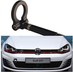 img 3 attached to 🚗 Dewhel JDM Aluminum Track Racing Bumper Car Accessories Tow Hook Kit - VW MK7 VII Golf GTi 2015-Up