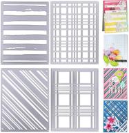 🔲 hollow frame cutting dies 4 pack - background metal cut dies for scrapbooking, card making, and diy crafts - embossing stencil die templates for album decoration and photo embossing cards logo