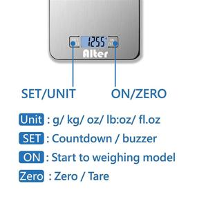 img 1 attached to 📏 Silver Stainless Steel Platform Kitchen Scale - Multi-Function Food Scale 30 lb / 15 kg (Includes Batteries)