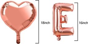 img 3 attached to 🎈 Rose Gold Lnlofen Birthday Balloon Banner - Not a Day Over Fabulous Balloon Decorations Kit - Supplies for Women's Birthday Party